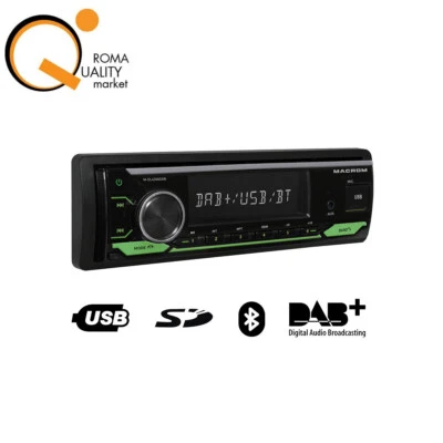 MACROM M-DL4300DAB Autoradio 1 DIN DAB+ Bluetooth Integrato USB SD DL 4300 DAB - Immagine 1 di 3