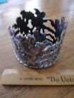 Ring of Angels  Metal Pewter single taper Candle Holder