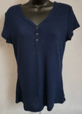 No Boundaries Juniors Womens Shirt Top Blouse Size XL X Large 15/17 Blue - Image 1 of 4