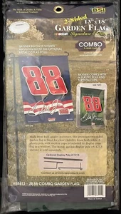 NASCAR Signature Edition Combo 2-seitig 13"x18" Garten Flagge Dale Jr 88 - Bild 1 von 5