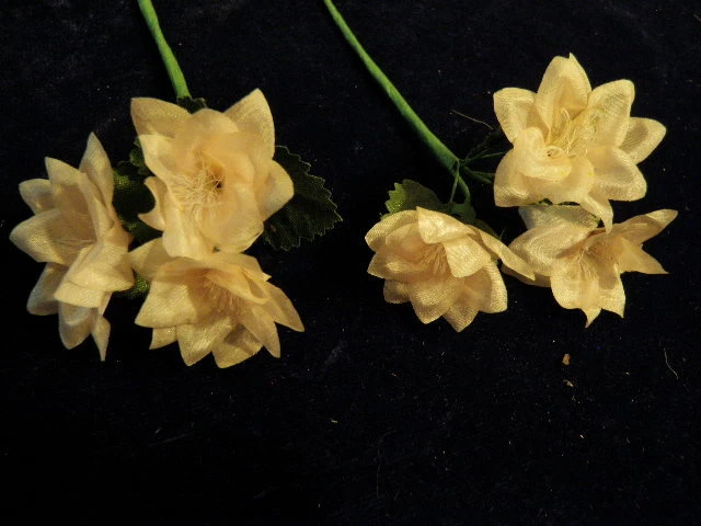 Muñeca Flor Millinery Talla 1" Rosa Champagne Lote 2p para Sombrero Boda o Pelo Y221 Foto 1 de 1