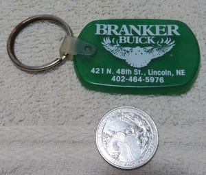 Vintage BRANKER BUICK Werbung Schlüsselanhänger Schlüsselring Lincoln, Nebraska - Bild 1 von 2