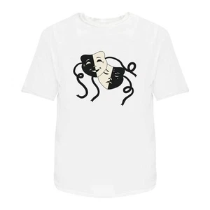'Comedy and Tragedy Masks' Unisex T-Shirt - 100% Cotton (S-XXL) (TA043431) - Picture 1 of 10