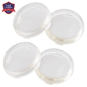 4pcs Clear Turn Signal Light Lens Covers For Harley Touring Road Electra Glide - Picture 1 of 12