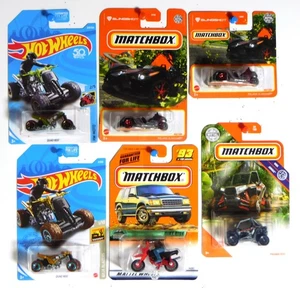 Hot Wheels & MB - Dirt Bike/Quad Rod/Polaris RZR/Polaris Slingshot - 6 Stück. - Bild 1 von 7