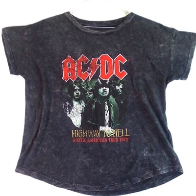 Vintage Canvas  Womens Medium AC/DC 1979 Tour Distressed Shirt - Image 1 of 4
