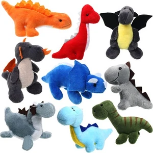 9 Pieces Dinosaur Stuffed Animals 4-6 Inch Mini Plush Dinosaur Figures Assort... - Picture 1 of 7