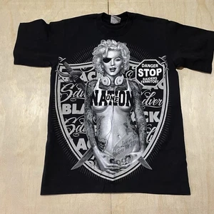 Street Certified Marilyn Monroe Raiders Pro 5 Heavyweight T Shirt M - Picture 1 of 6