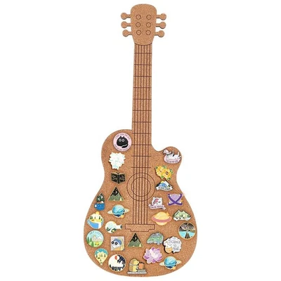 Guitar Pin Cork Board, 15.7x6.5inch Bulletin Display Board Wall Mounted Cork ... - Image 1 of 4