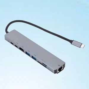 8 In 1 USB C zu 2 USB 3.0 5 Gbit / s -Kartensteckplatz 4K 60 Hz C - Bild 1 von 11