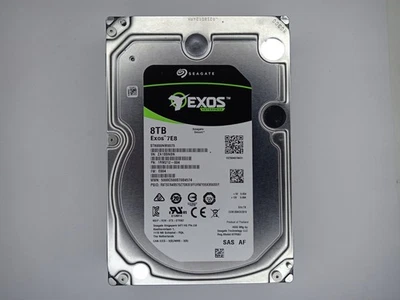 Seagate 1RM212-004 ST8000NM0075 8TB 3.5 in LFF 256MB 7200 RPM SAS Hard Drive HDD - Image 1 of 2