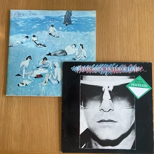 ELTON JOHN BLUE MOVES Gatefold Vinyl Victim Of Love X2 Albums VG+ - Imagen 1 de 5