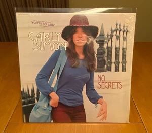 CARLY SIMON 1972 Original "No Secrets" IN-SHRINK w/HYPE STICKER & Lyrics NM/NM - Picture 1 of 11