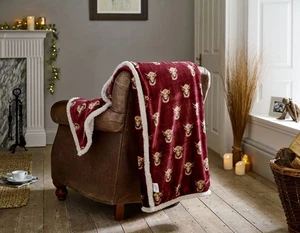 Sherpa Reverso Tiro Supersuave Highland Diseño Vacas en Morera 140cm x 180cm - Imagen 1 de 3