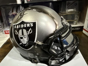 Ashton Jeanty Signed Las Vegas Raiders  Mini Helmet Fully Custom 1/1 Beckett - Picture 1 of 12
