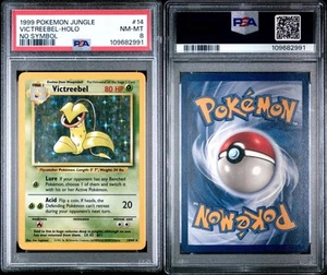 1999 Pokemon Jungle 14 Victreebel Holo No Symbol Psa 8 - Picture 1 of 1