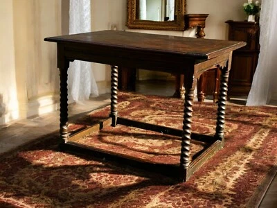 Mesa auxiliar de roble Carlos II siglo XVII -- Envío disponible Foto 1 de 4