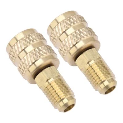 2x R32 auf R410a Klima Befüllung Adapter F 5/16 M1/4 SAE Klimaanlagen Neu - Bild 1 von 4