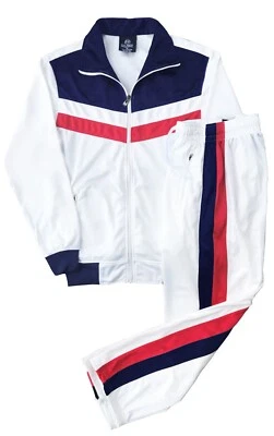 Men ActiveWear Track Jacket Trackpants Top and Bottom Sports Outfit - Image 1 of 2