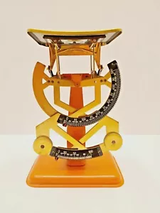 Alte Kolumbus-Skala, orange, Scherenwaage Buchstaben-Skala fein bilateral 100/17,6oz - Bild 1 von 9