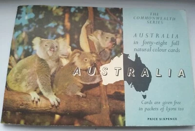 Vintage Retro Tea cards lyons Australia book set 42 Album (6 missin) 60s  - Image 1 of 4