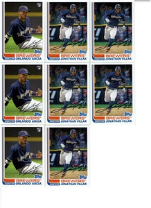 2017 Archives Baseball Milwaukee Brewers (12) Base Card Lot - Picture 1 of 2