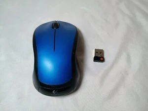 Logitech M310 Blue and Black Wireless Mouse w/Dongle -Tested & Works-SHIPS FREE! - Picture 1 of 8