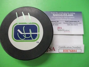 Henrik Sedin Vancouver Canucks Sign Autograph NHL Licensed Hockey Puck with JSA - Picture 1 of 5