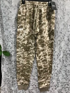 Under Armour Storm Men's Size M Brown Rival Fleece Jogger Camo Pants $60 NWT - Picture 1 of 6