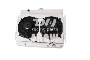 Aluminum Radiator 4Row+Shroud+Fans For 63-68 Chevy Impala/64-67 Chevy El Camino - Picture 1 of 12