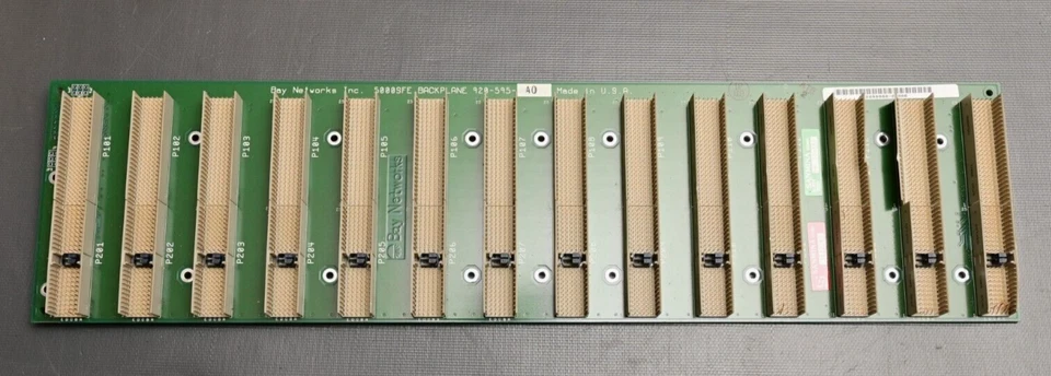 Bay Networks 5000SFE Backplane 920-595-A0 14-Slot Tyco/ERNI 9728 9730 Connector - Image 1 of 4