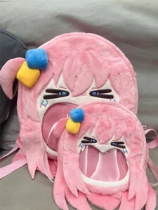 BOCCHI THE ROCK! Zaino peluche Gotoh Hitori Itabag rosa borse a tracolla - Foto 1 di 15