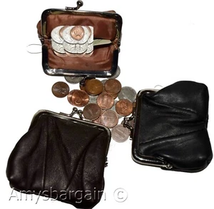 Nuevo Para mujeres Cuero Cambio Cartera Mini Cartera Moneda Cartera Bolso Cambio Estuche Bn - Imagen 1 de 48