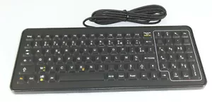 iKey Ltd SLK-101-M-USB Backlit Mobile Industrial keyboard French new box - Picture 1 of 3