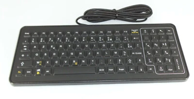 iKey Ltd SLK-101-M-USB Backlit Mobile Industrial keyboard French new box - Image 1 of 3