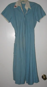 Vintage Safeway Grocery Store Employee Uniform 1960s Cashier Blue - Picture 1 of 7