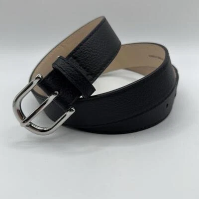 Cinto feminino H&M preto prata fivela tamanho P - Imagem 1 de 4