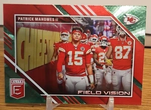 2023 Donruss Elite Patrick Mahomes II Field Vision Green#FV-5 Kansas City Chiefs - Picture 1 of 10