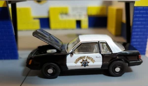 1:64 Scale 1982 Ford Mustang SSP California Hwy Patrol Diecast Model Replica Car - Picture 1 of 4