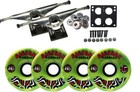 LONGBOARD Skateboard CORE TRUCKS BIGFOOT SWIRL WHEELS