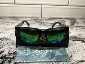 Maui Jim MONGOOSE MJ 540-11 Grey/Maui Green Polarized Sunglasses