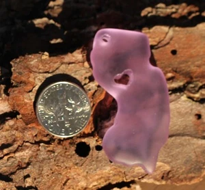 Colgantes grandes del estado de Nueva Jersey, Periwinkle con acabado de vidrio marino, 1 pieza - Imagen 1 de 2