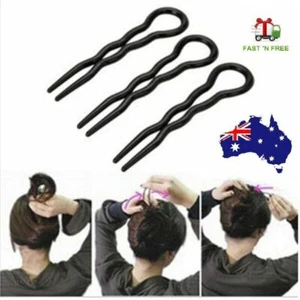 Women Hair Accessories Invisible Hair Fork Inserted Side Bangs Clip U Type Hair - Picture 1 of 6