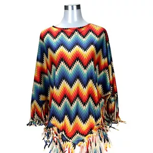Montana West Serape Collection Poncho Cover Up Casual Beach Pool Fashion Multi - Picture 1 of 8
