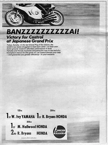 1967 Yamaha Grand Prix 350 "Banzai" Original Rare Newspaper Ad  - Picture 1 of 1