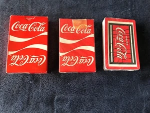 1984 Vintage COCA COLA Red Wave Bridge Deck Collectible Playing Cards  - Picture 1 of 2