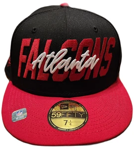 New Era Men's Atlanta Falcons 2022 NFL Draft 59Fifty Black Fitted Hat 7 1/4. New - Picture 1 of 2