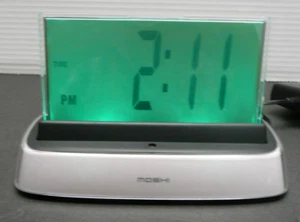 Reloj despertador interactivo MOSHI con respuesta de voz blanco - Imagen 1 de 6