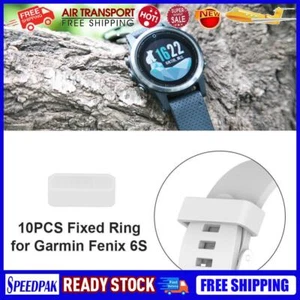 Silicone Band Strap Secure Loops for Garmin Fenix 6S Pro 6S 5S Plus 5S 10 Pack A - Photo 1 sur 14