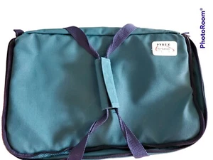 Pyrex Portables Insulated Carrying Bag Aqua Travel Case 16x10 inside measurement - Picture 1 of 2